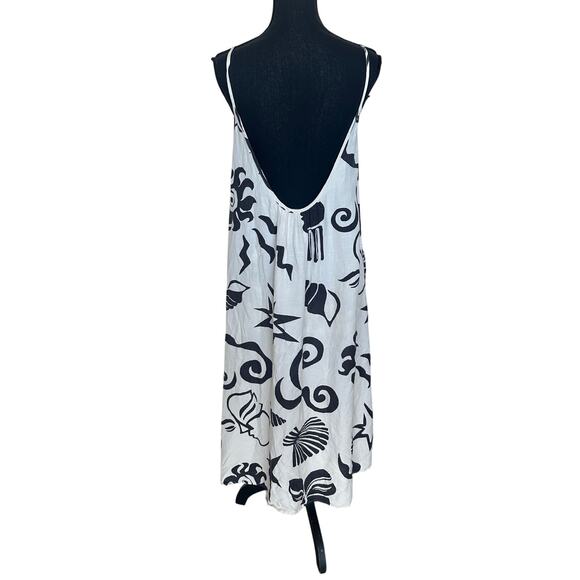 Untitled in Motion Linen Maxi Sundress MEDIUM Babydoll Vacation Dress Beach $354 - Picture 10 of 10